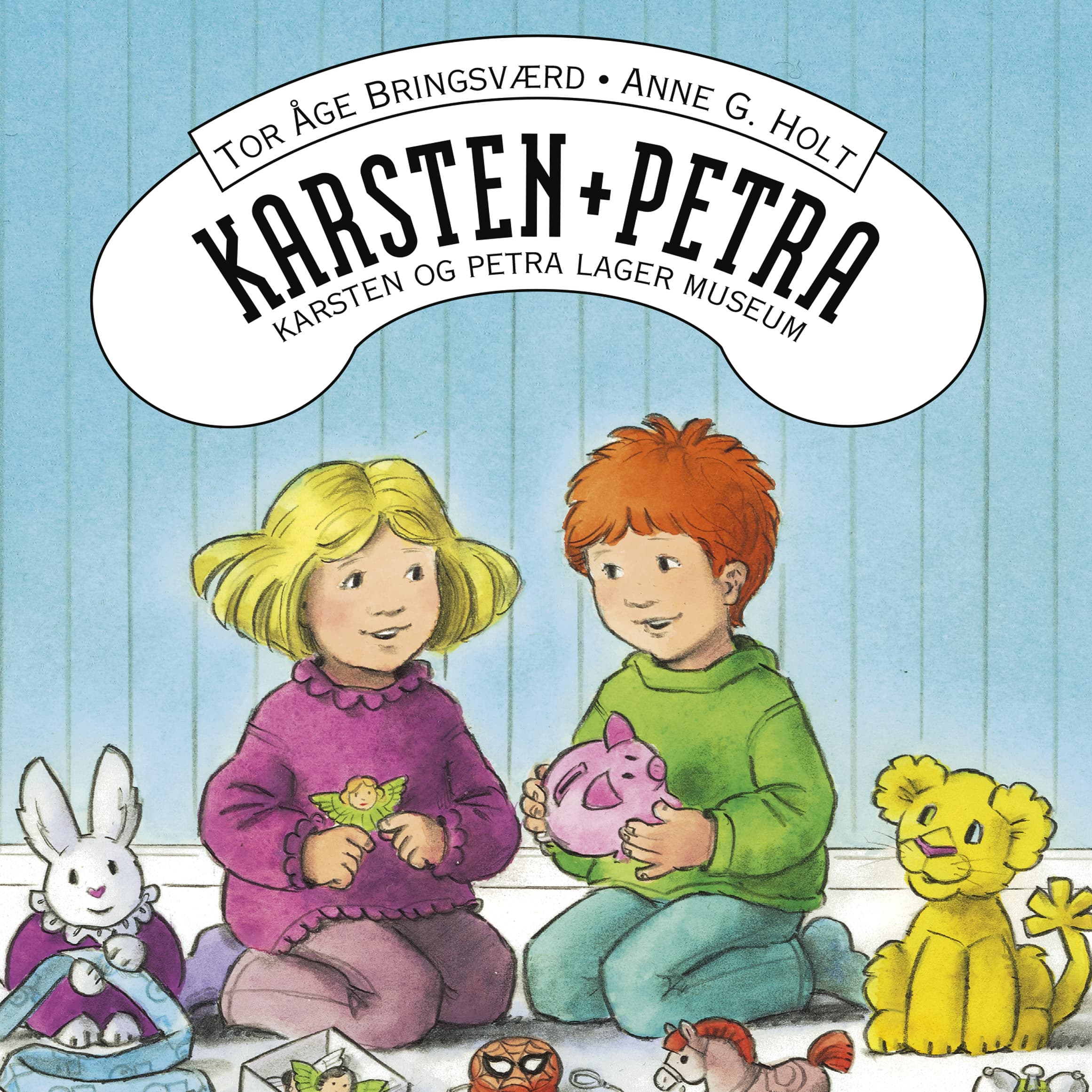 Omslag Karsten og Petra lager museum av Tor Åge Bringsværd (Lydbok)