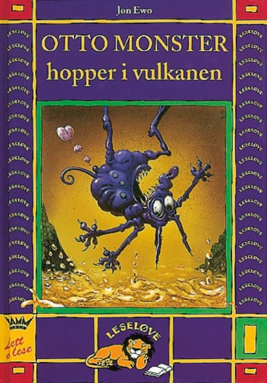 Leseløve - Otto Monster hopper i vulkanen