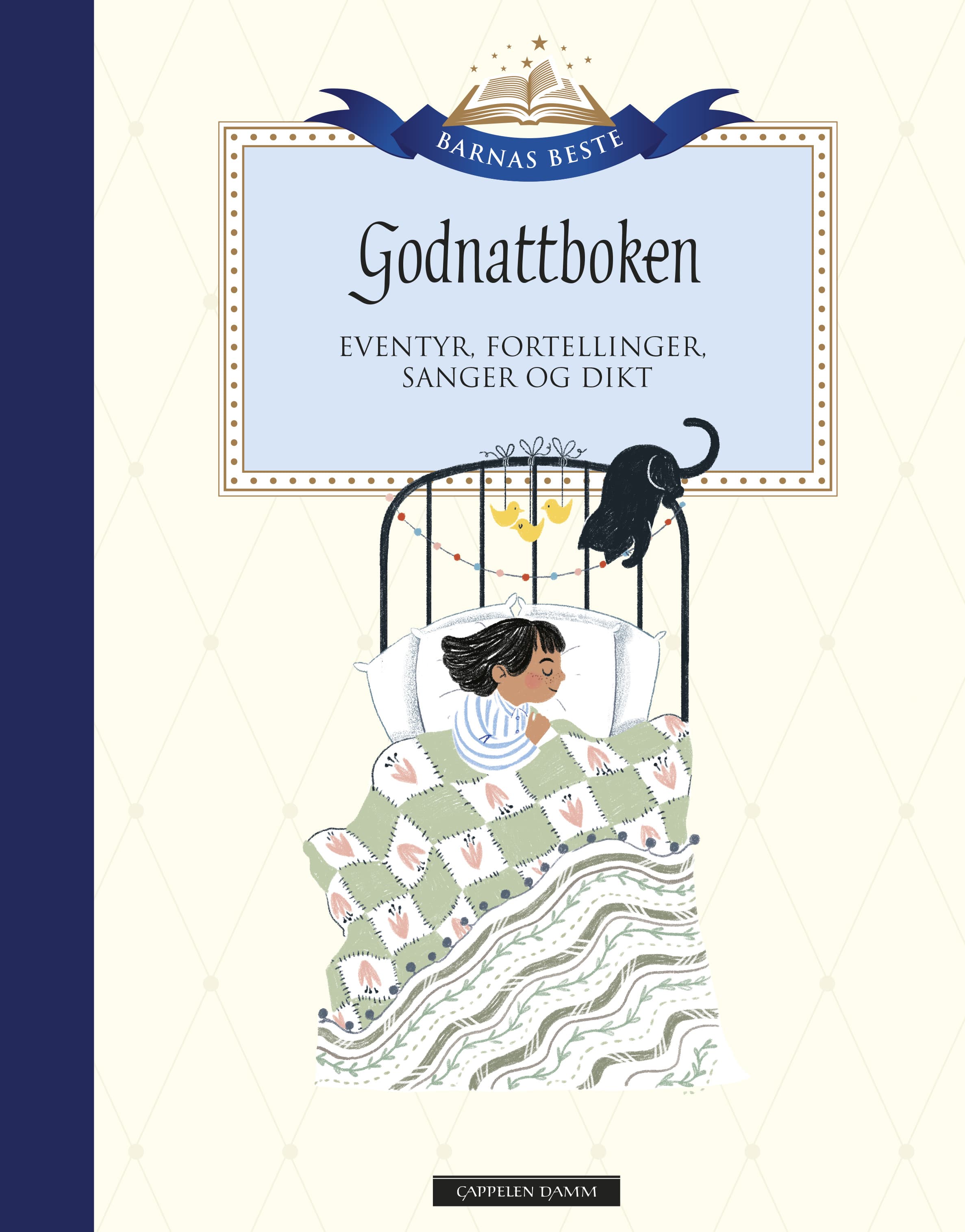 Omslag Barnas Beste: Godnattboken av H.C. Andersen, Asbjørnsen og Moe, Inger Hagerup, Pija Lindenbaum, Astrid Lindgren, Ulf Löfgren m.fl. (Innbundet)