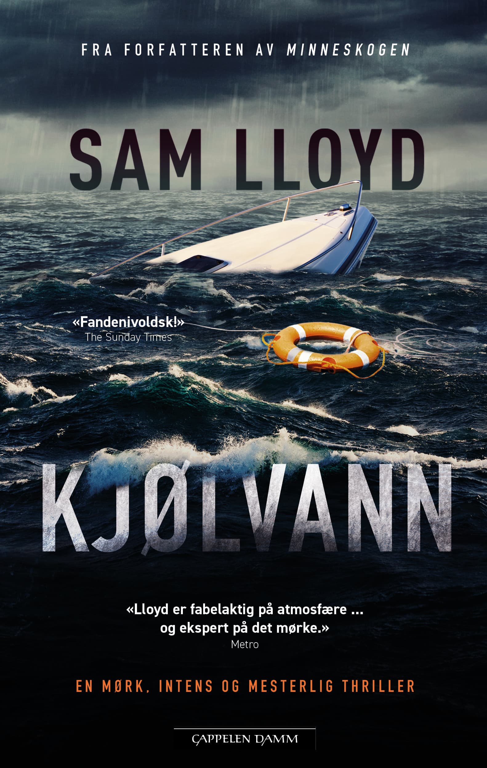 Omslag Kjølvann av Sam Lloyd (Innbundet)