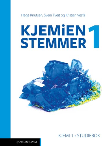 Kjemien stemmer 1 Kjemi 1 Studiebok (2021)