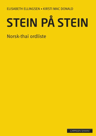 Stein på stein Norsk-thai ordliste (2014)