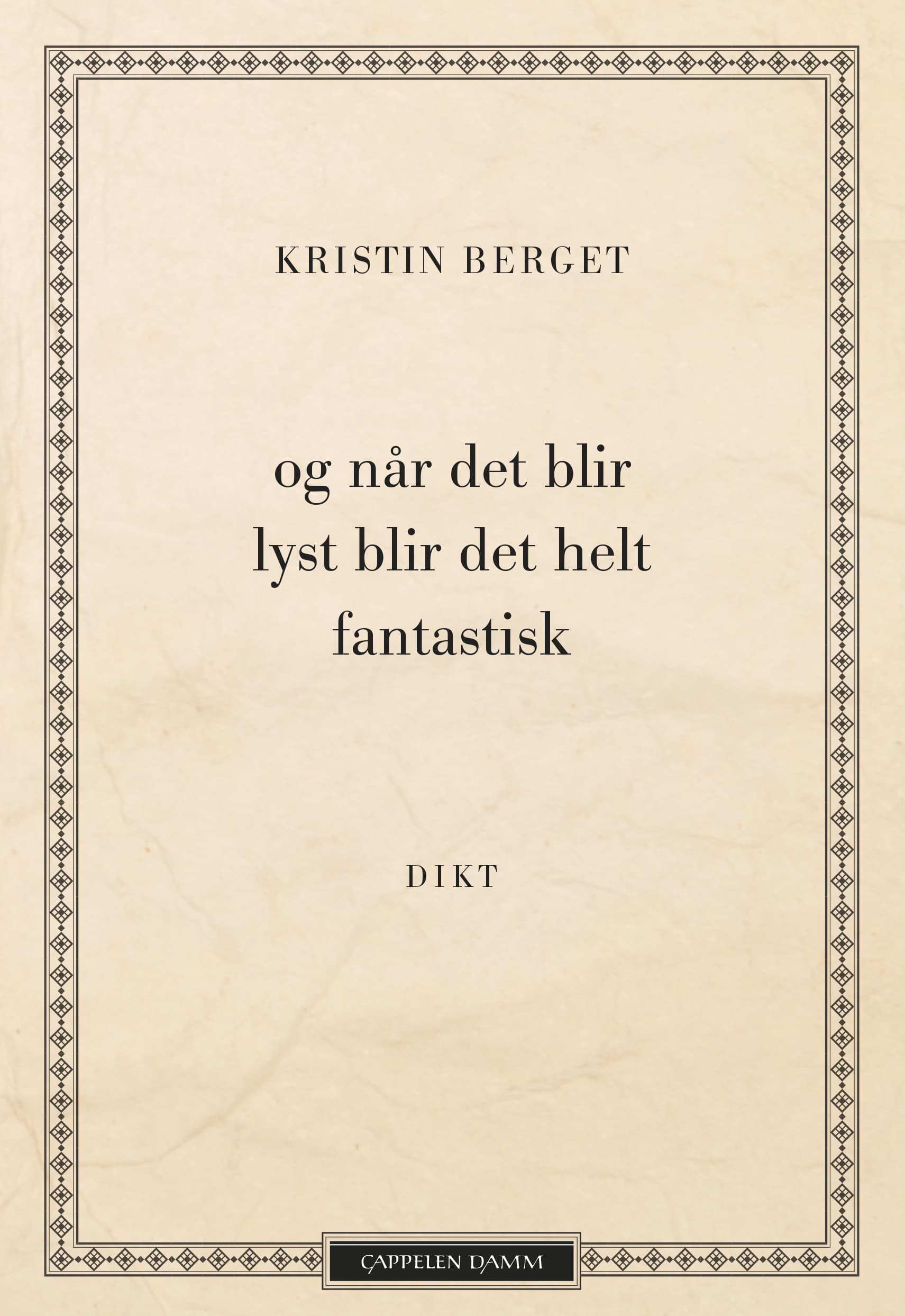 Omslag og når det blir lyst blir det helt fantastisk av Kristin Berget (Ebok)