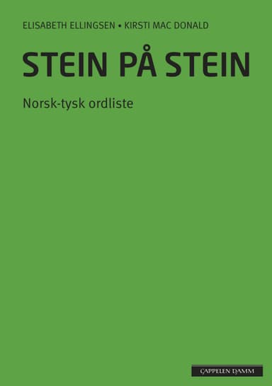Stein på stein Norsk-tysk ordliste (2014)