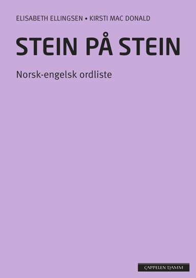 Stein på stein Norsk-engelsk ordliste (2014)