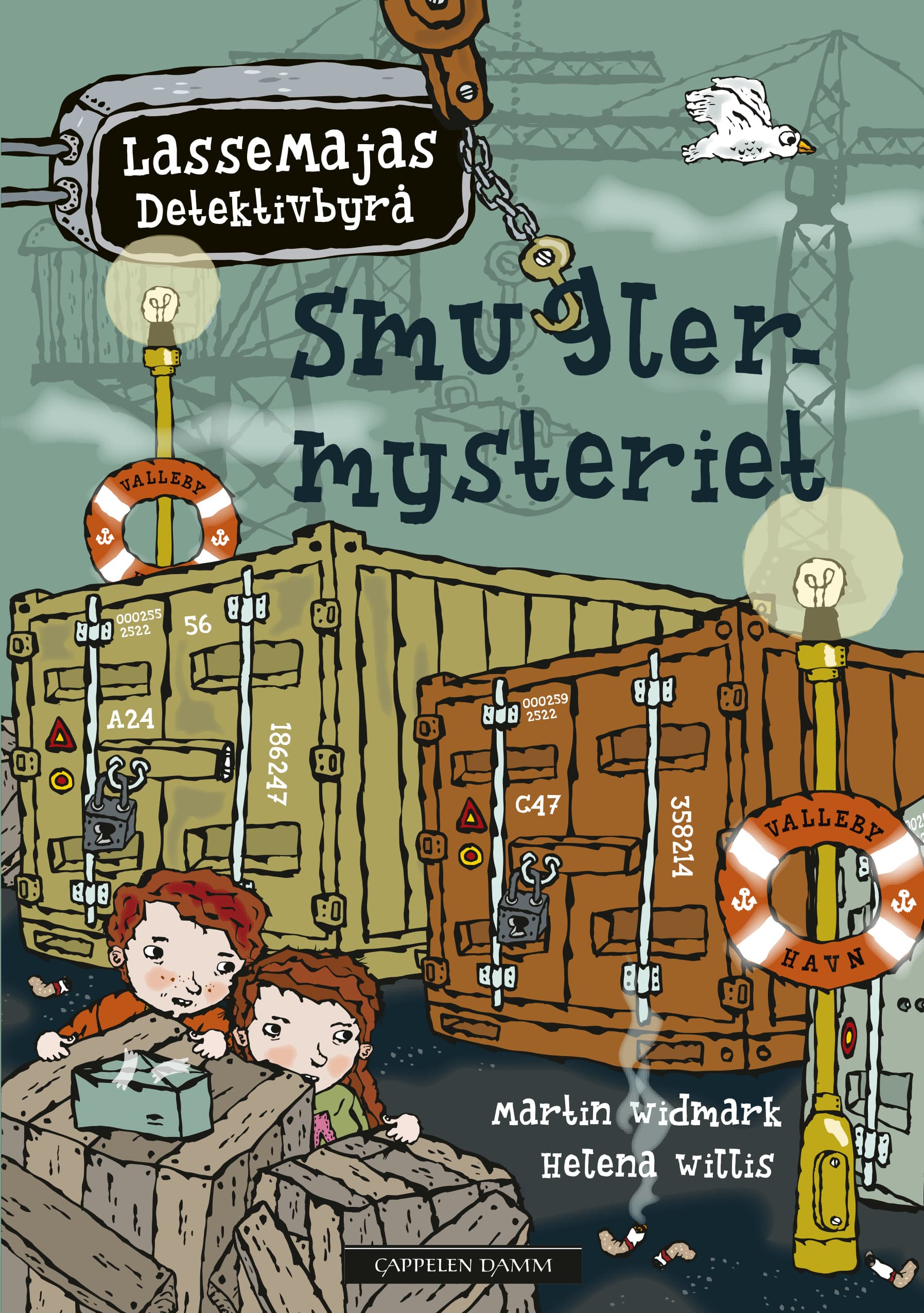 Omslag LasseMajas Detektivbyrå: Smuglermysteriet av Martin Widmark (Innbundet)
