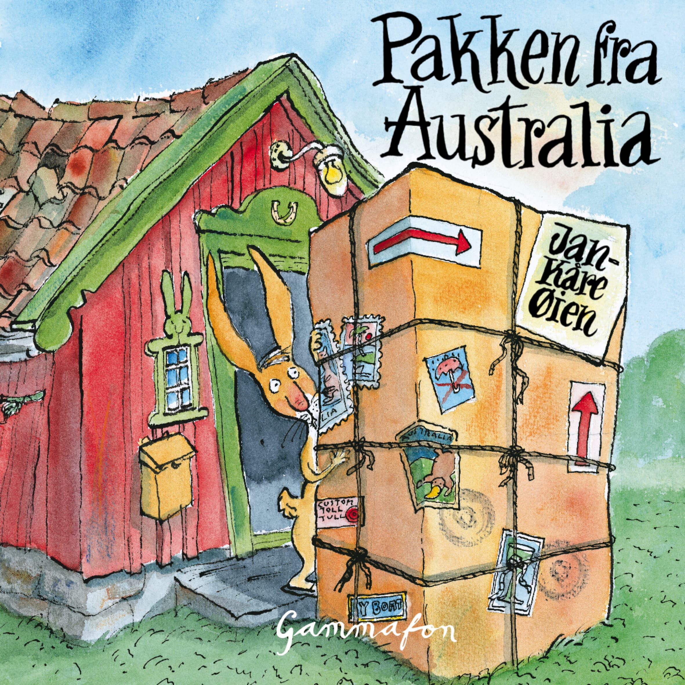 Omslag Pakken fra Australia av Jan-Kåre Øien (Lydbok)