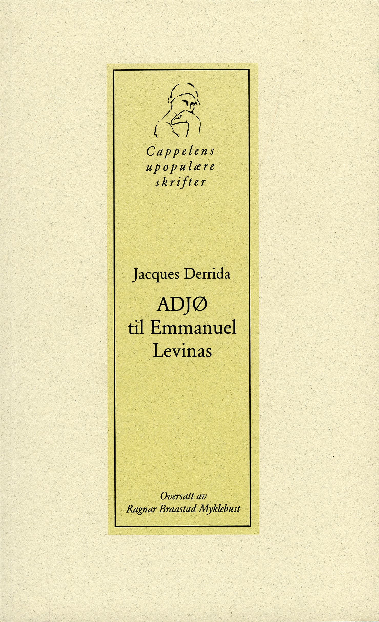 Omslag Adjø til Emmanuel Lévinas av Jacques Derrida (Heftet)