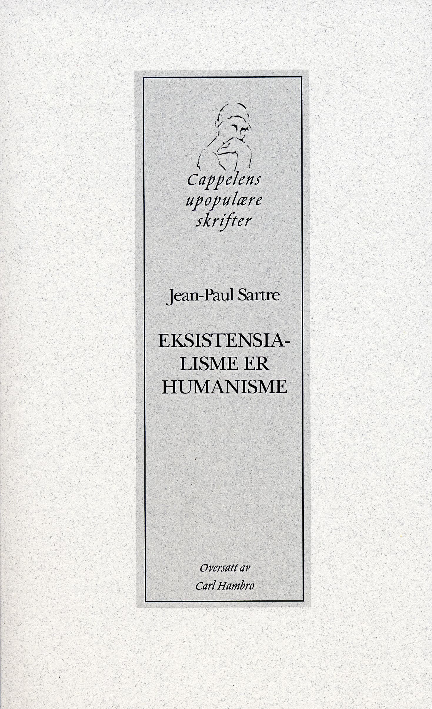 Omslag Eksistensialisme er humanisme av Jean-Paul Sartre (Heftet)