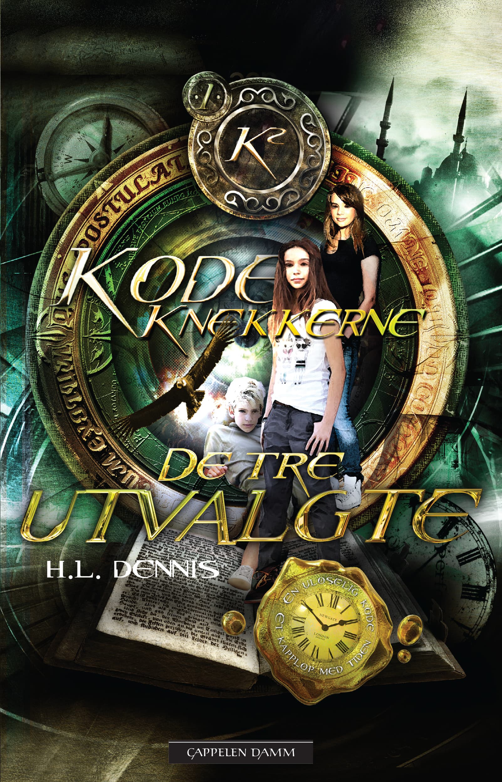 Omslag Kodeknekkerne - De tre utvalgte av H.L. Dennis (Innbundet)