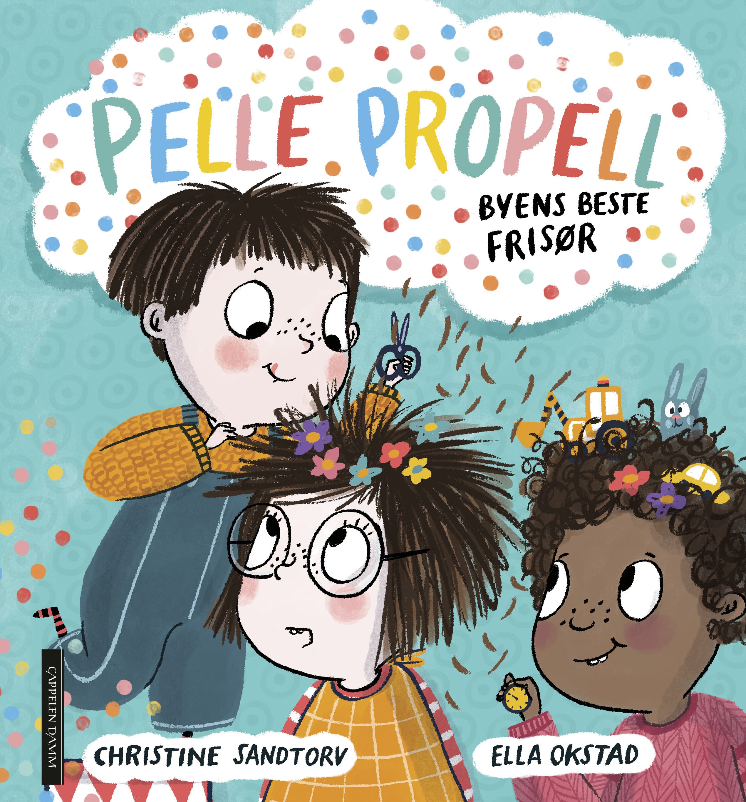 Omslag Pelle Propell: Byens beste frisør av Christine Sandtorv (Ebok)