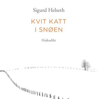 Kvit katt i snøen - Haikudikt