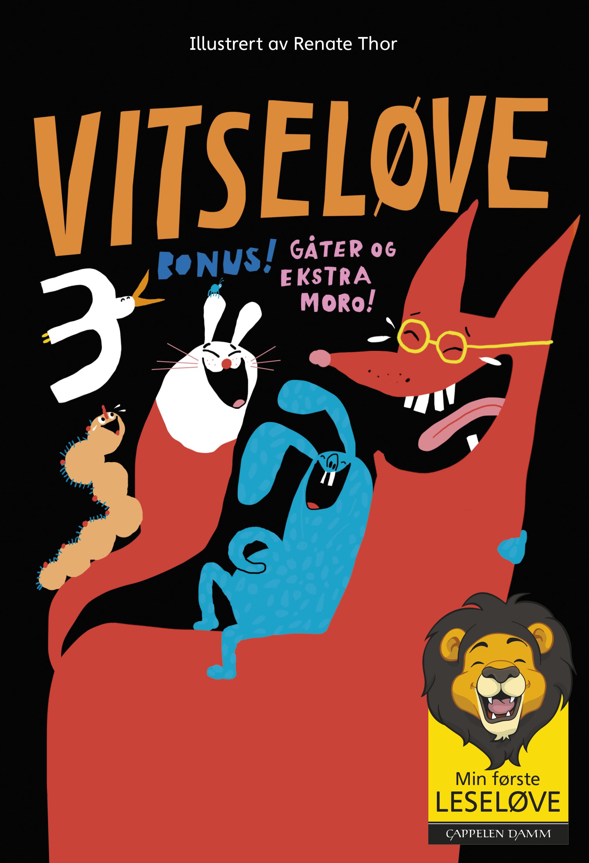 Omslag Min første leseløve - Vitseløve 3 (Innbundet)