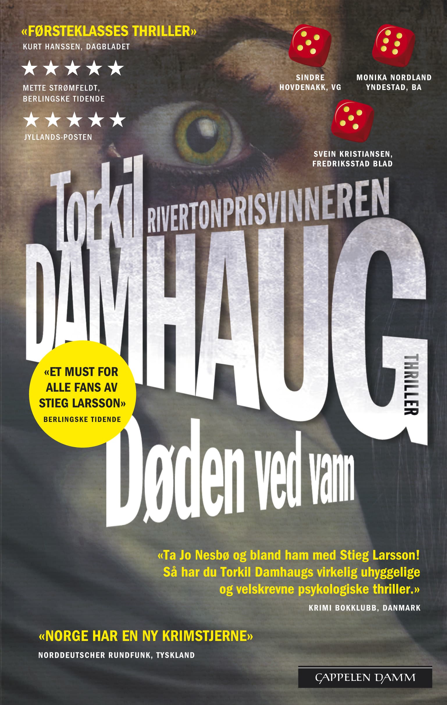 Omslag Døden ved vann av Torkil Damhaug (Ebok)