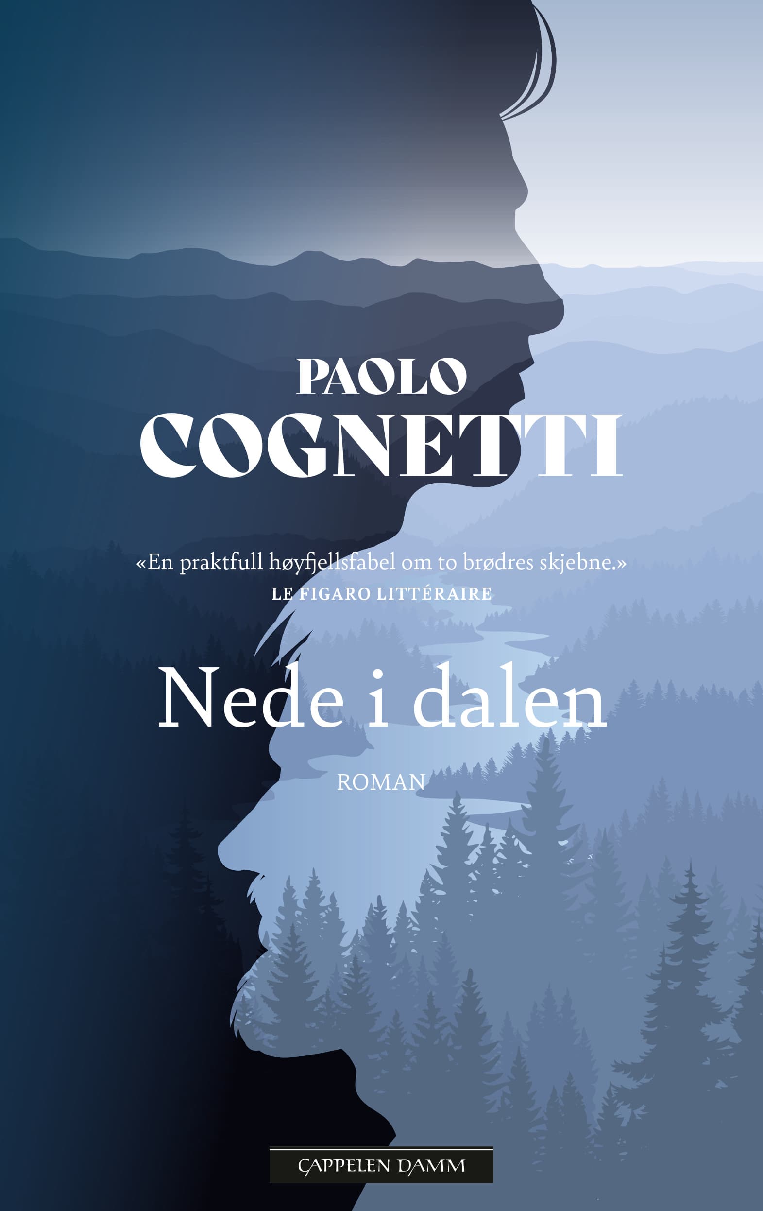 Omslag Nede i dalen av Paolo Cognetti (Innbundet)