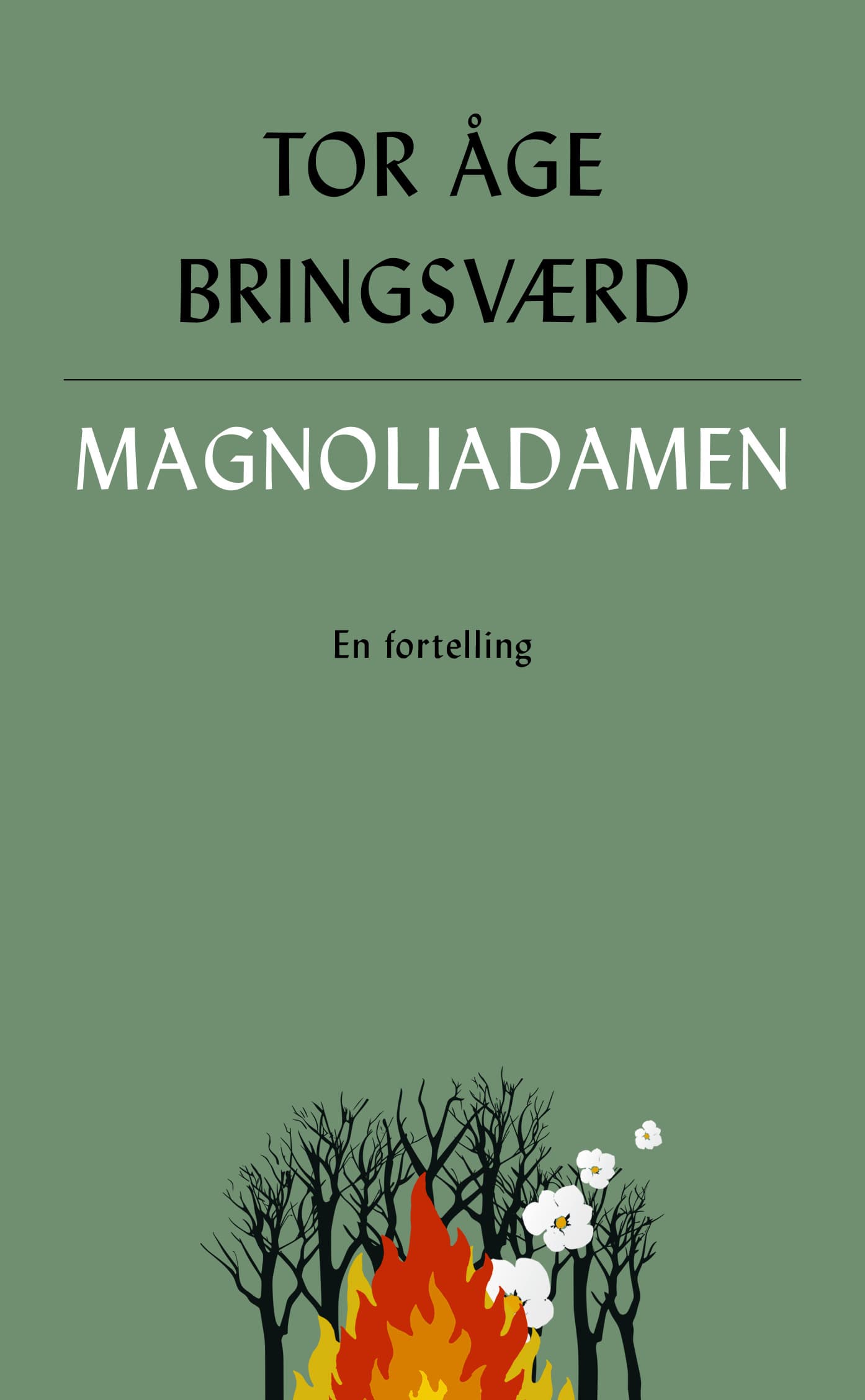 Omslag Magnoliadamen av Tor Åge Bringsværd (Innbundet)