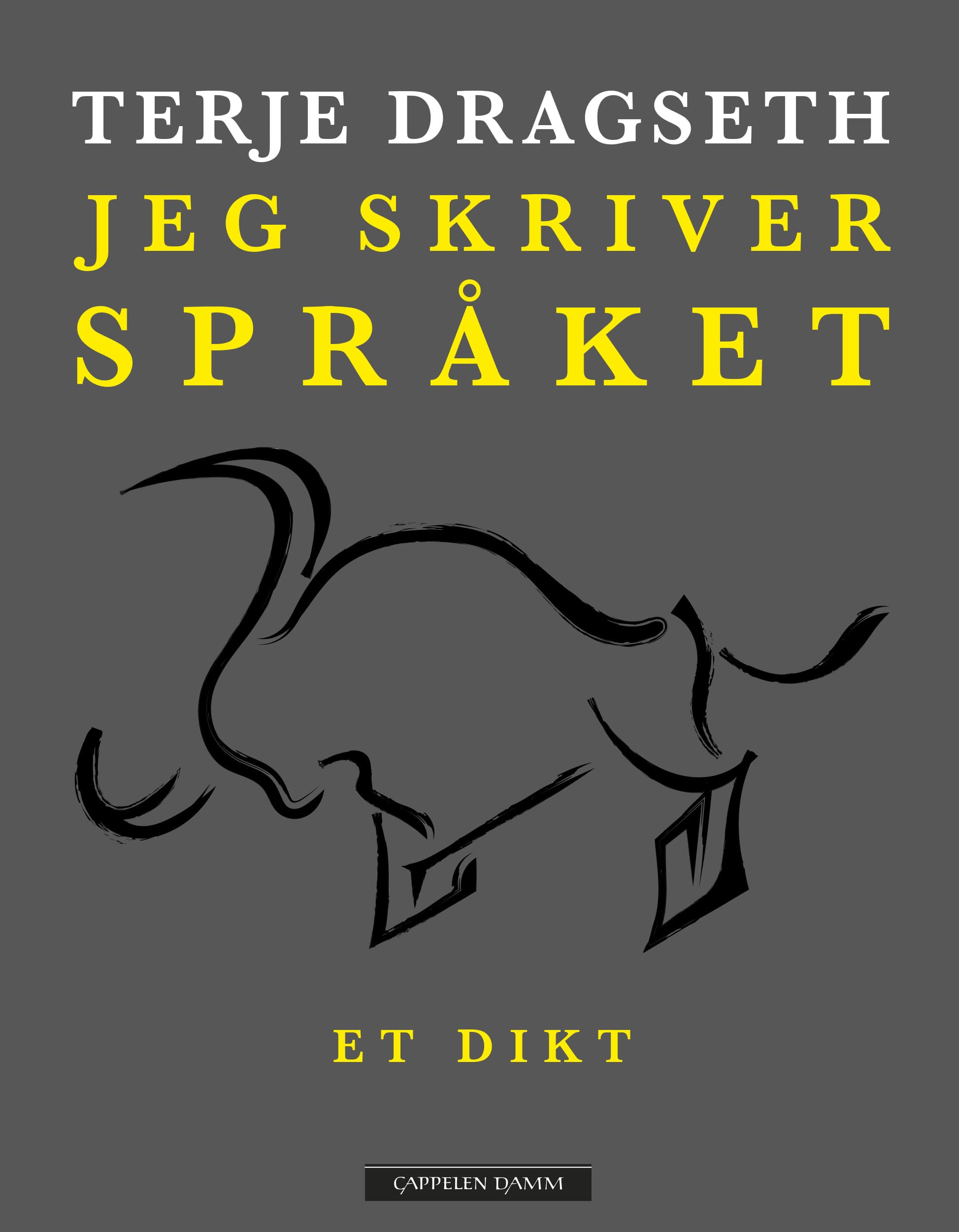 Omslag Jeg skriver språket av Terje Dragseth (Innbundet)