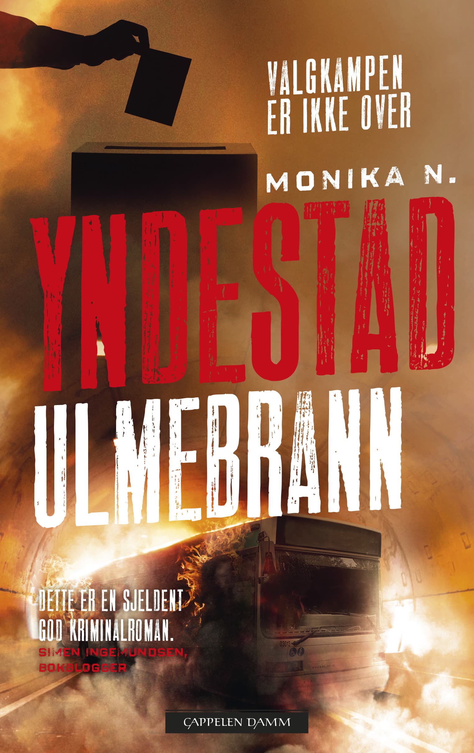 Omslag Ulmebrann av Monika N. Yndestad (Innbundet)