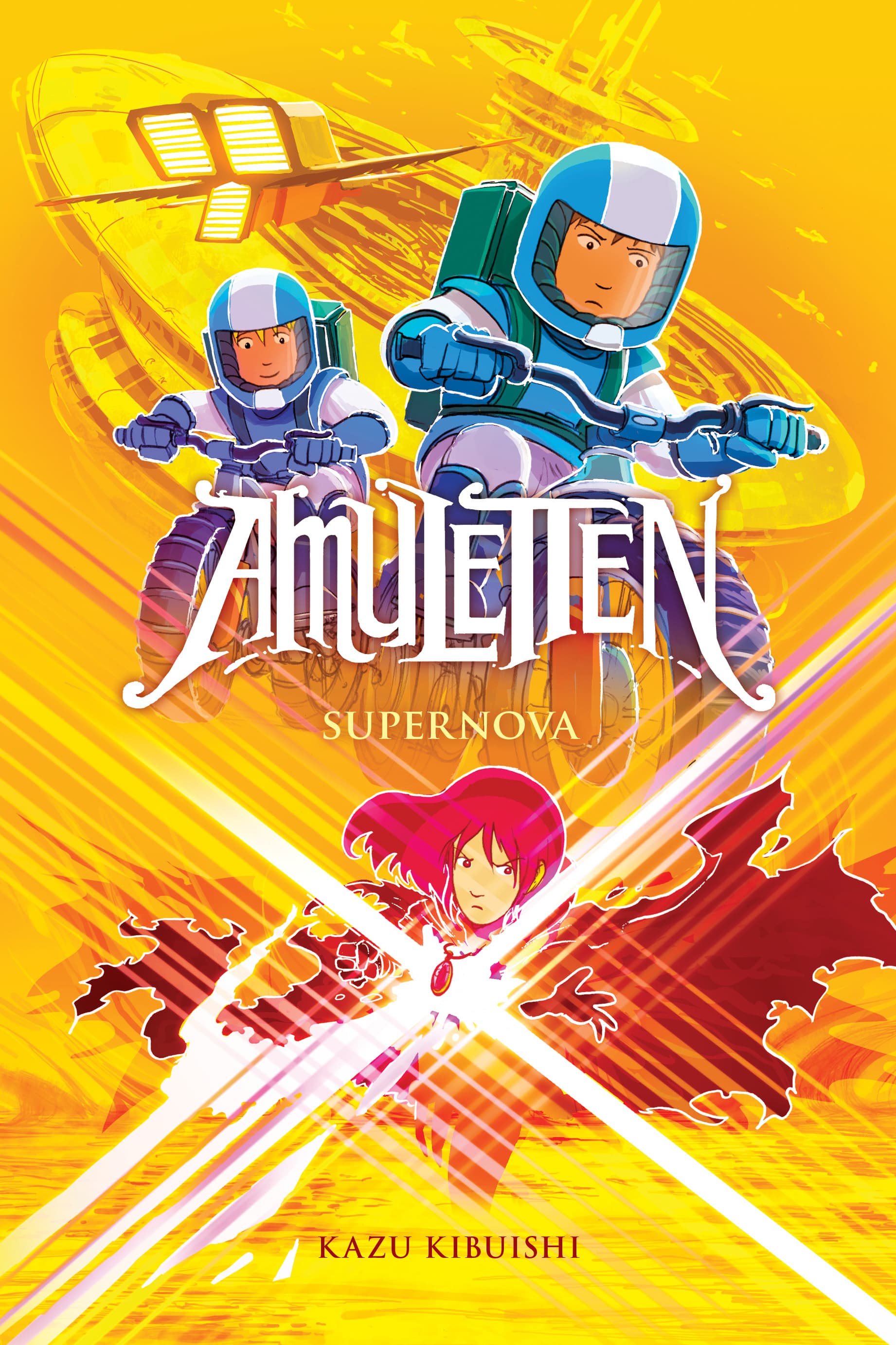 Omslag Amuletten 8: Supernova av Kazu Kibuishi (Heftet)