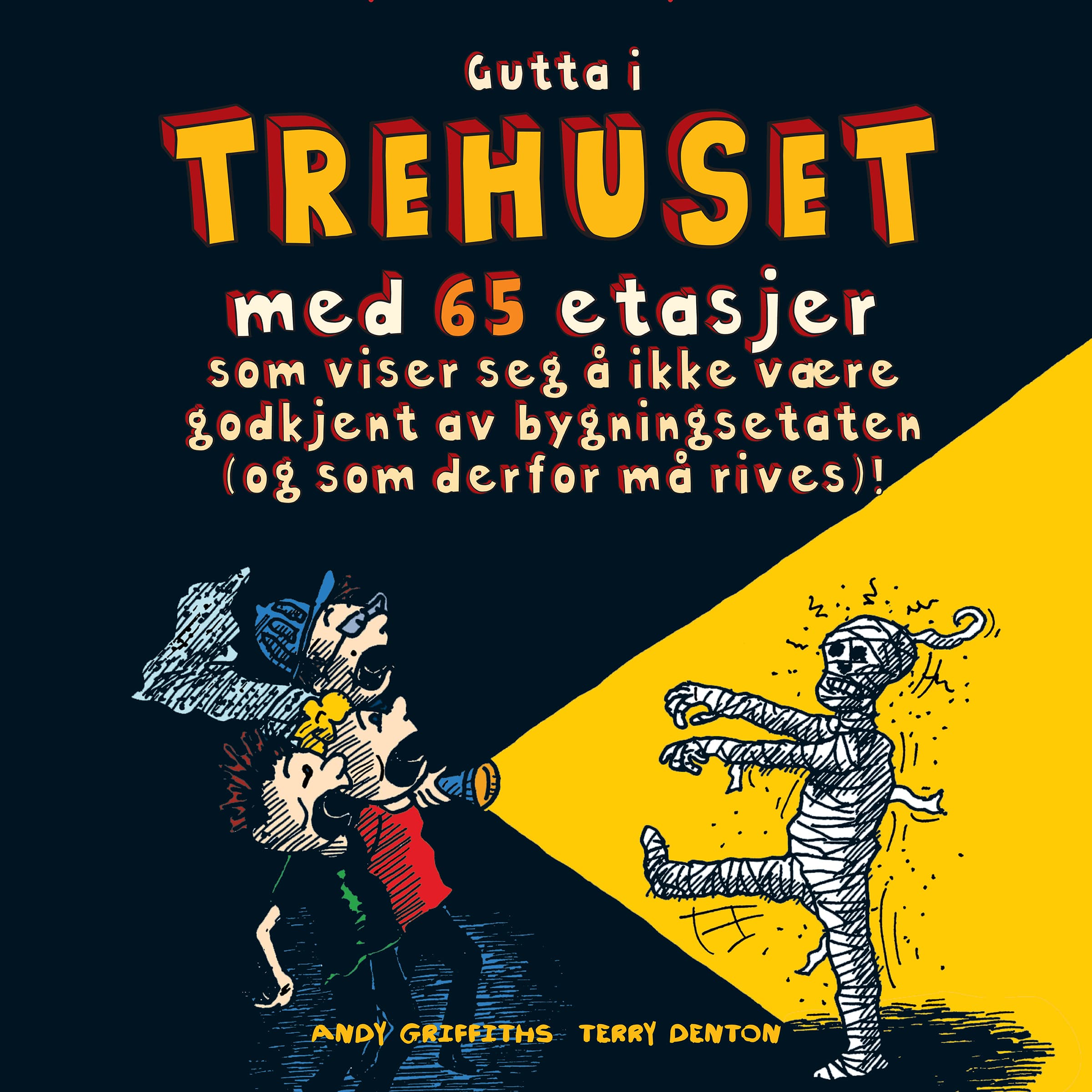 Omslag Gutta i trehuset med 65 etasjer av Andy Griffiths (Lydbok)