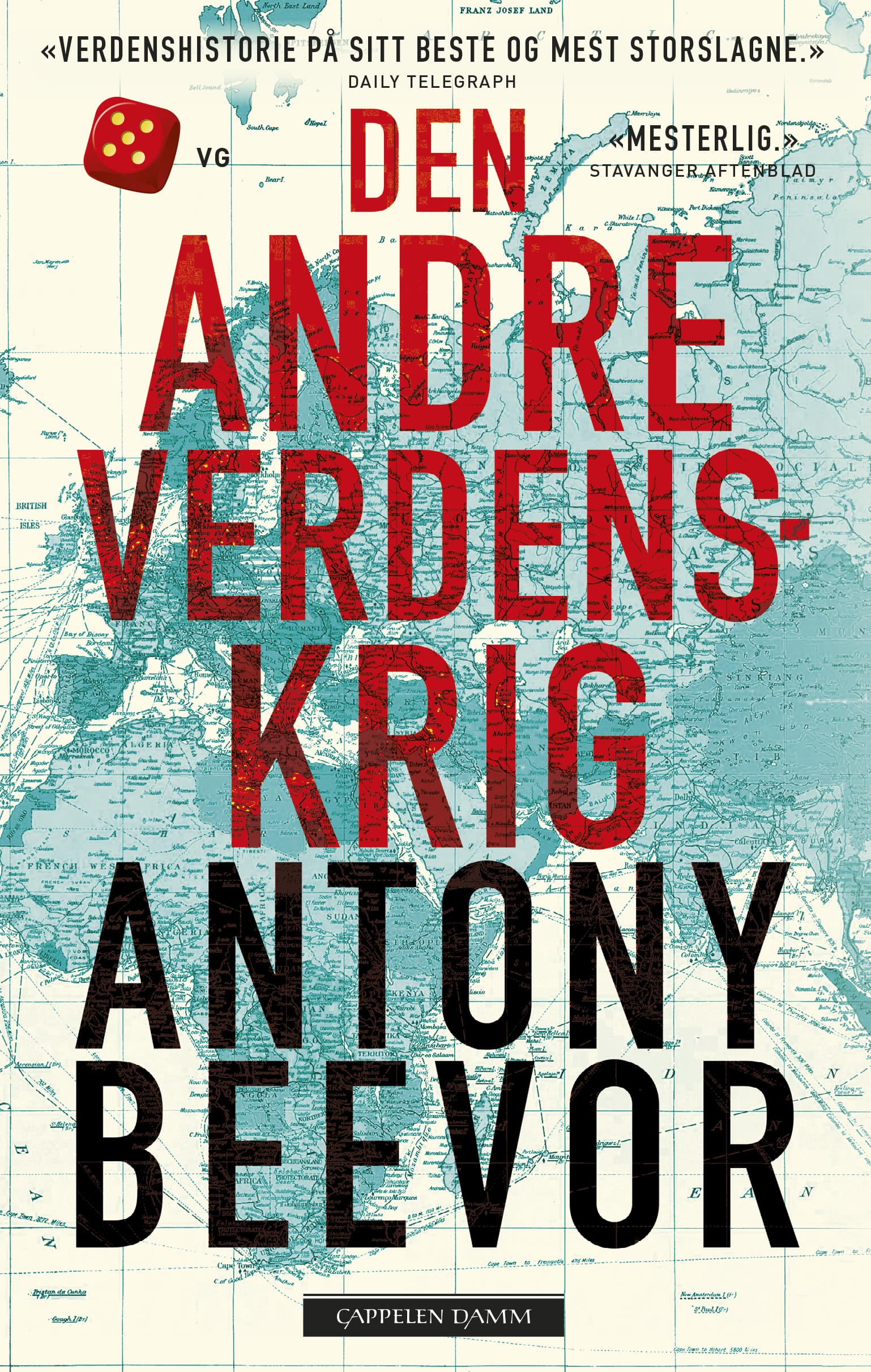 Omslag Den andre verdenskrig av Antony Beevor (Heftet)