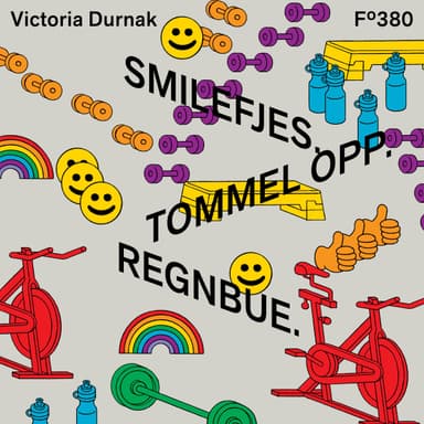 Smilefjes. Tommel opp. Regnbue.