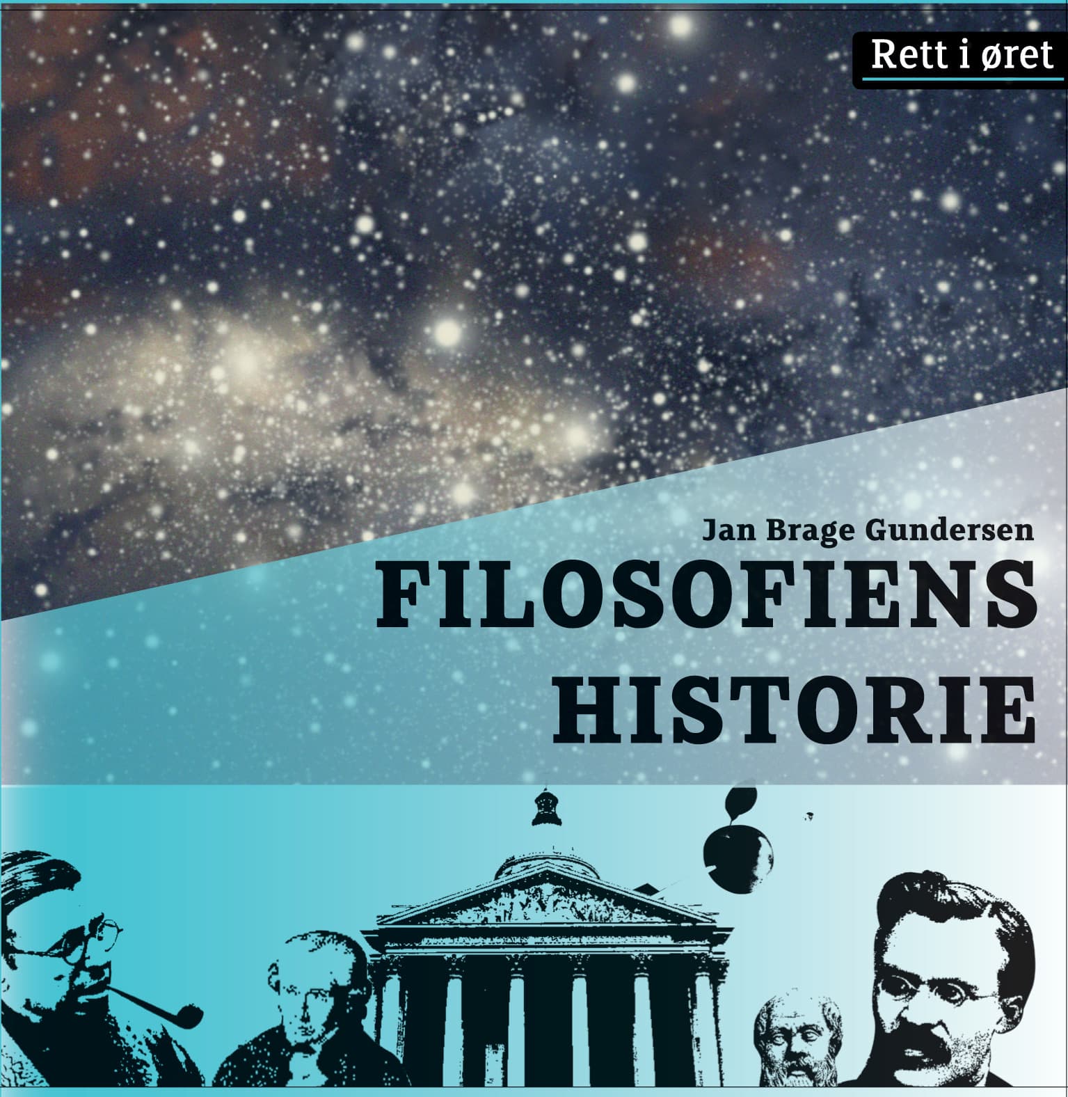 Omslag Filosofiens historie av Jan Brage Gundersen (Lydbok)