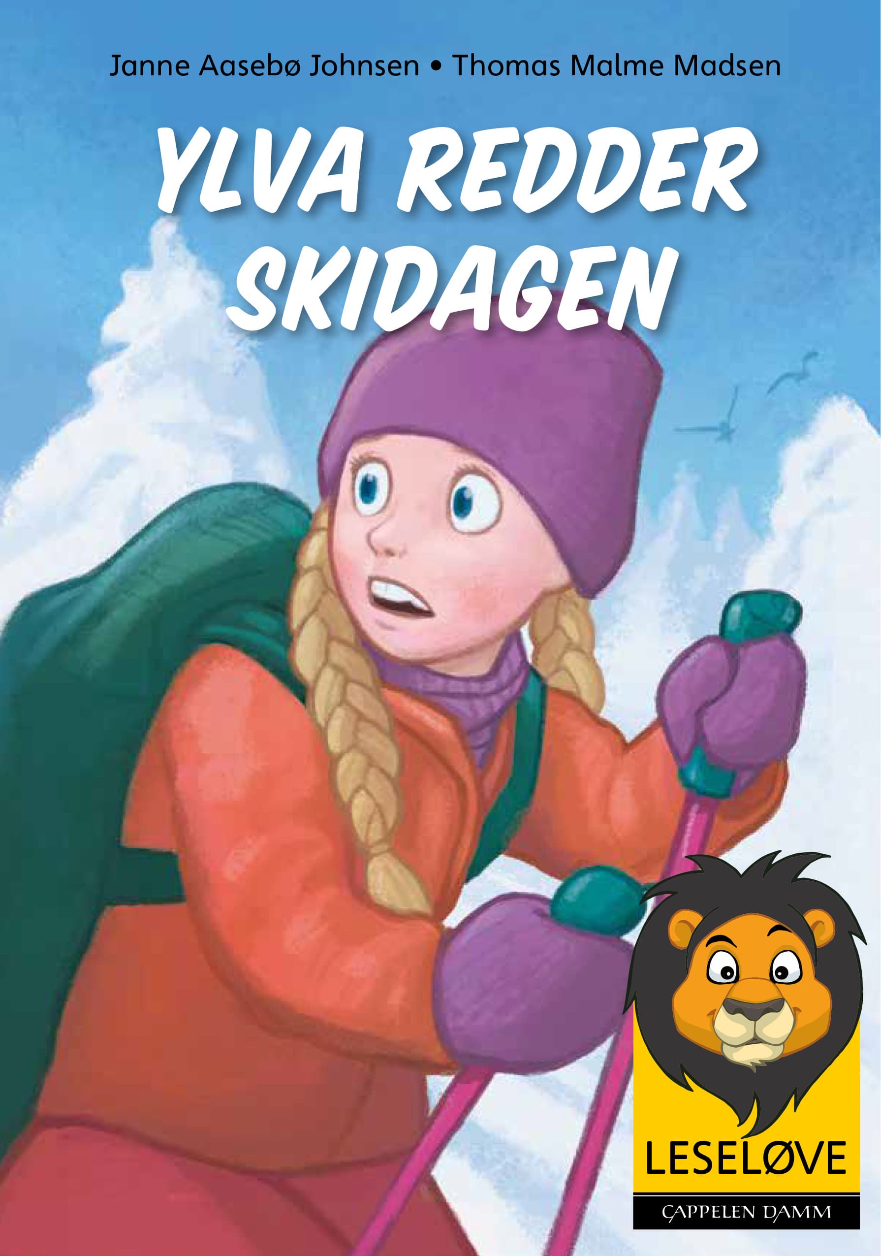 Omslag Leseløve - Ylva redder skidagen av Janne Aasebø Johnsen (Innbundet)