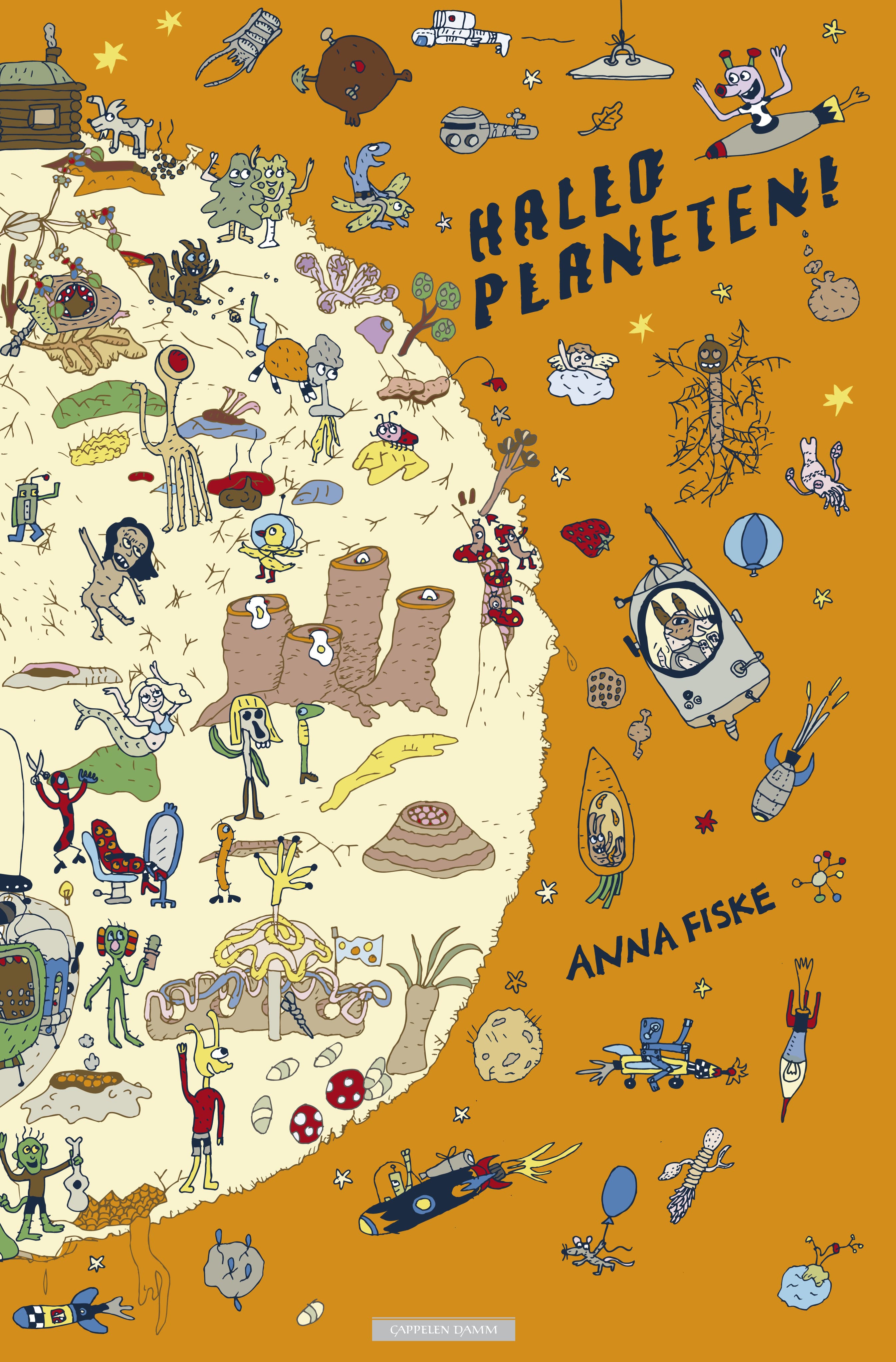 Omslag Hallo planeten! av Anna Fiske (Innbundet)