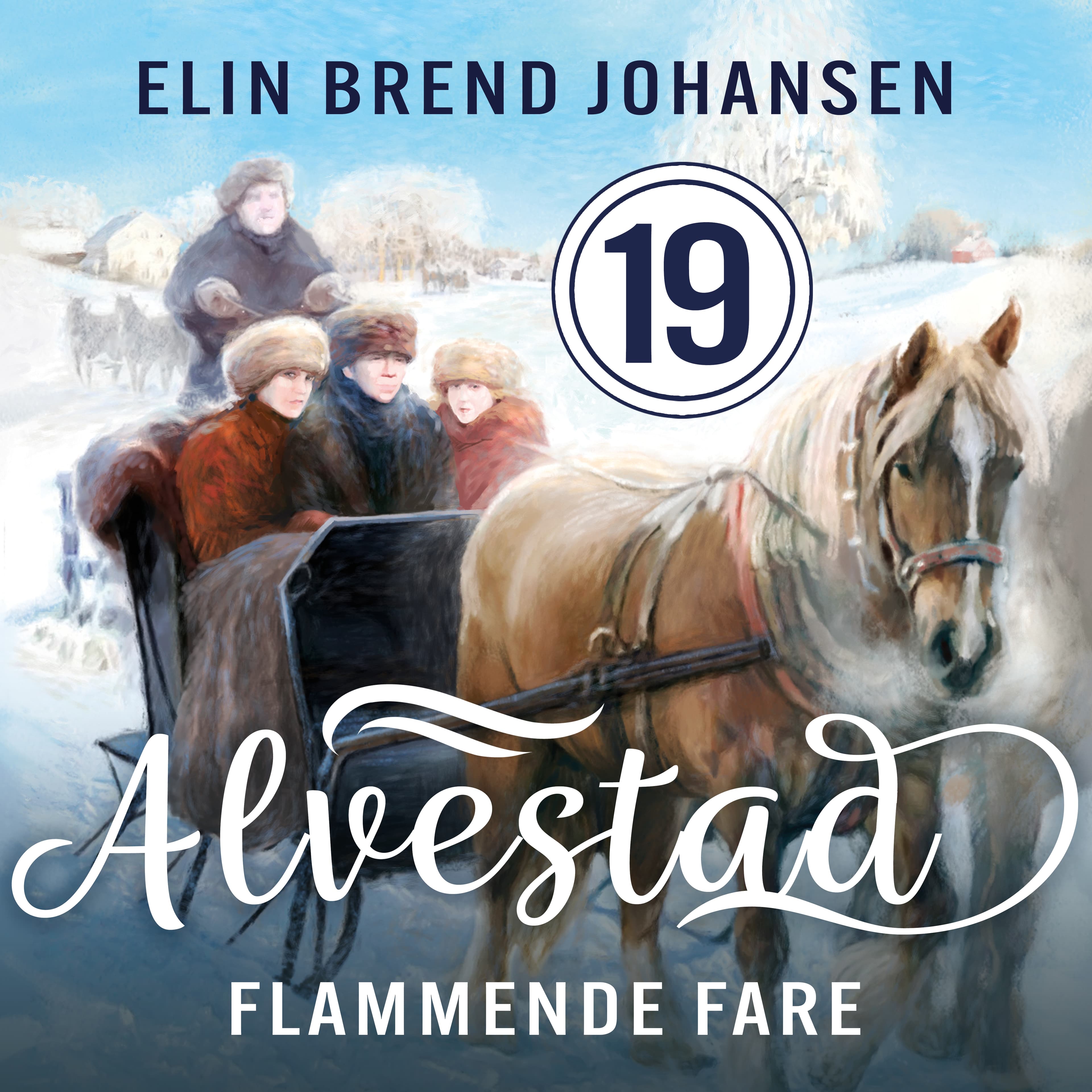 Omslag Flammende fare av Elin Brend Johansen (Lydbok)