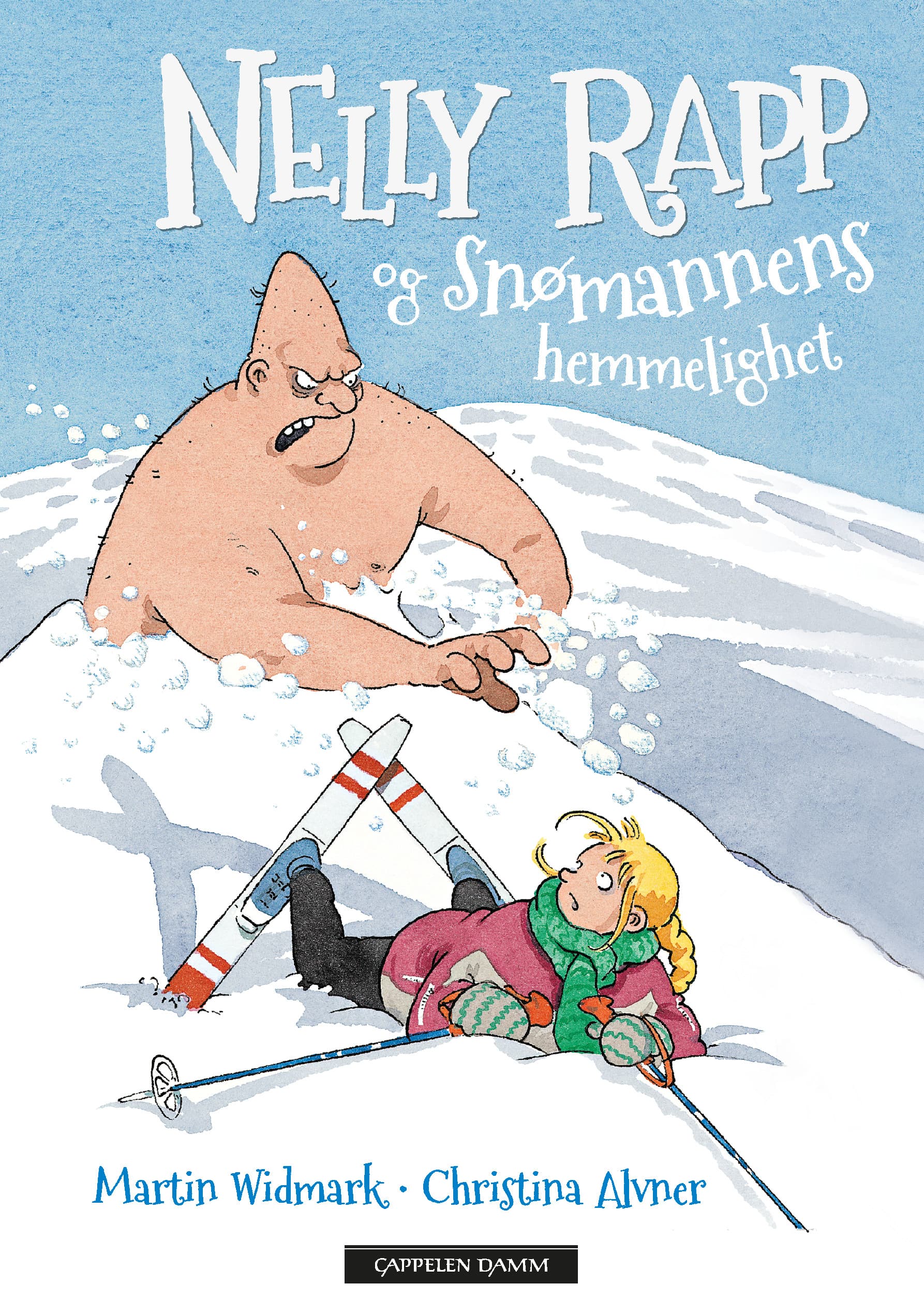 Omslag Nelly Rapp og snømannens hemmelighet av Martin Widmark (Innbundet)