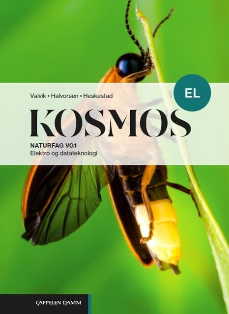 Omslag Kosmos EL (2026) av Svein Arne Eggebø Valvik, Siri Halvorsen og Per Audun Heskestad (Fleksibind)